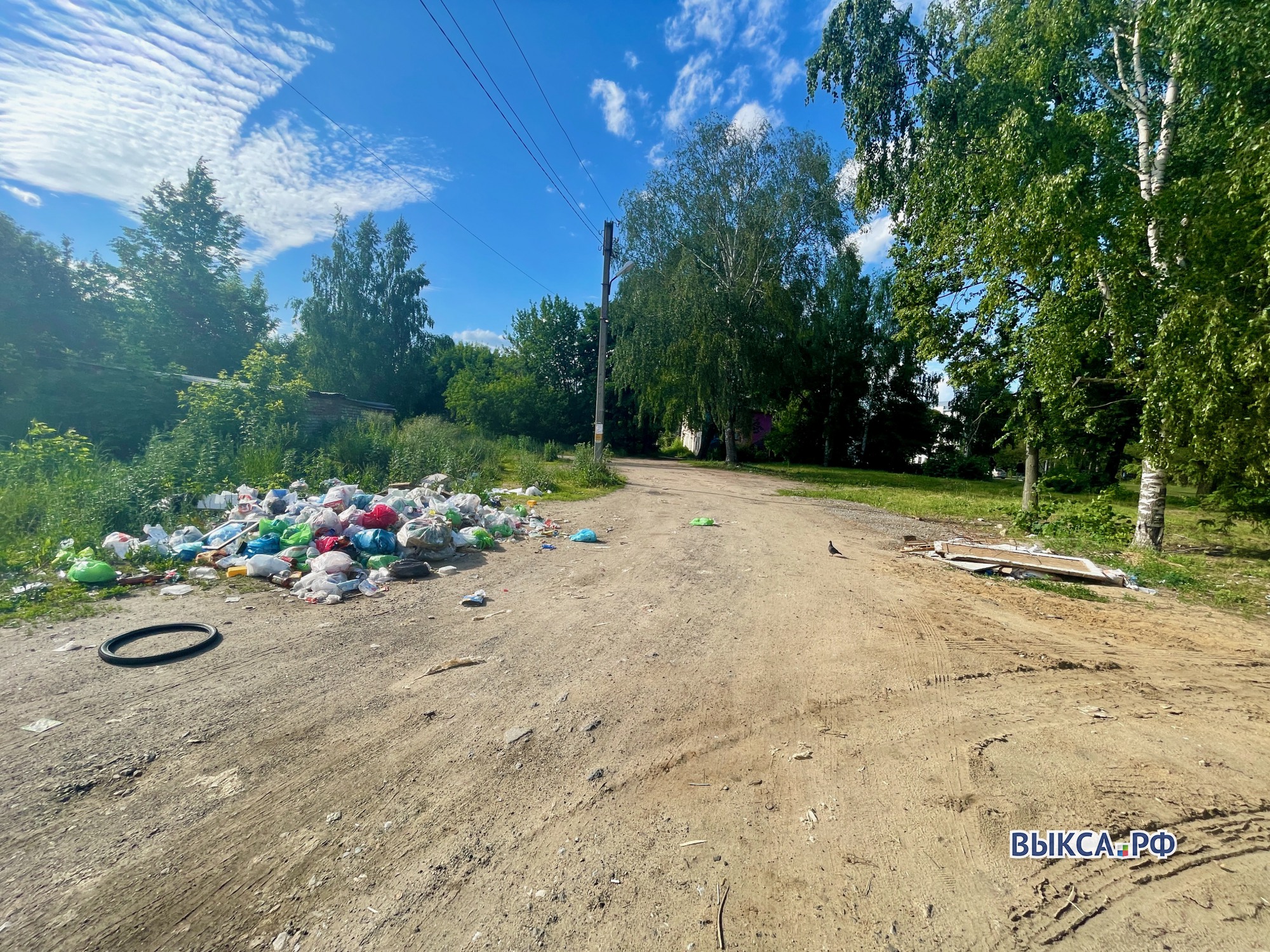 Местные жители устроили свалку в центре города